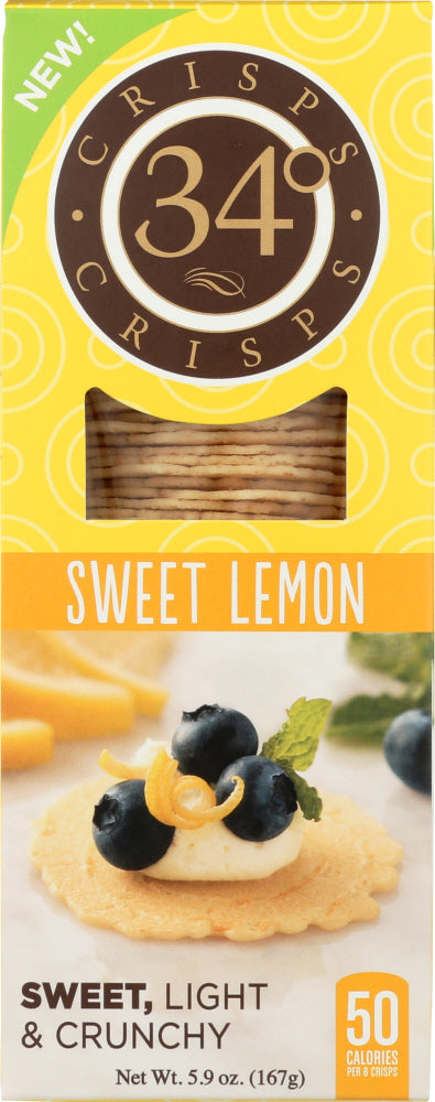 34 DEGREES: Crisps Sweet Lemon, 5.9 oz Online now