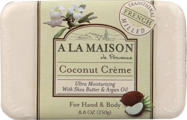 A LA MAISON DE PROVENCE: Hand & Body Bar Soap Coconut Cream, 8.8 oz Sale