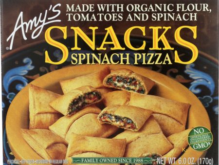 AMYS: Spinach Pizza Snacks, 6 oz Supply