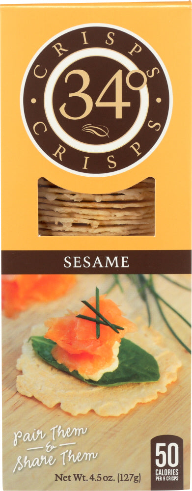 34 DEGREES: Sesame Crisps, 4.5 oz Online Hot Sale