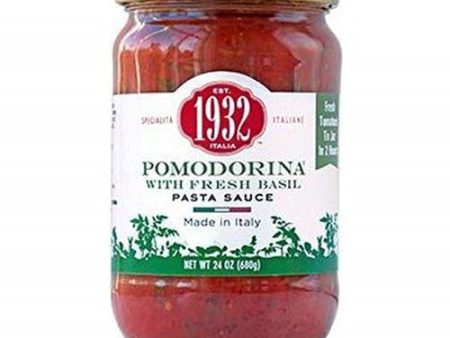 1932 BY MENU: Pomodorina with Fresh Basil Pasta Sauce, 24 oz Hot on Sale