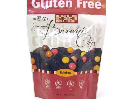 123 GLUTEN FREE: Gourmet Brownie Chips Rainbow, 4 oz Sale