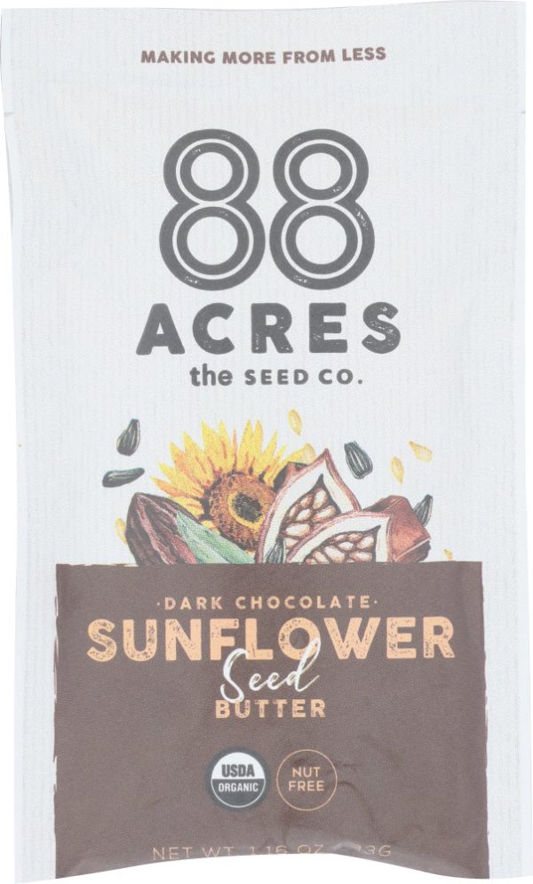 88 ACRES: Dark Chocolate Sunflower Seed Butter, 1.16 oz Hot on Sale