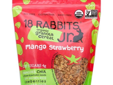 18 RABBITS: Mango Strawberry Granola Cereal Jr, 8 oz For Cheap