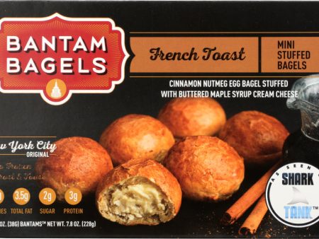 BANTAM BAGELS: French Toast Mini Stuffed Bagels, 7.8 oz Fashion