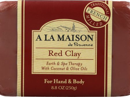 A LA MAISON: Soap Bar Earth Spa Red Clay, 8.8 oz For Sale