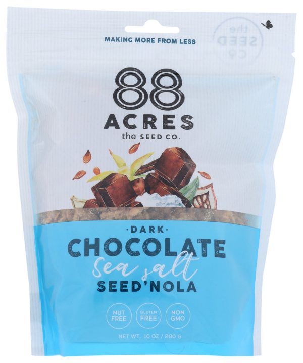 88 ACRES: Dark Chocolate Sea Salt Seed Nola, 10 oz Fashion