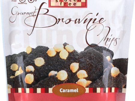 123 GLUTEN FREE: Gourmet Brownie Chips Caramel, 4 oz Supply