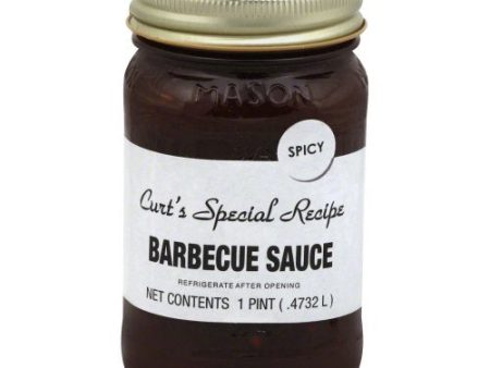 CURTS SALSA: Barbecue Sauce Spicy, 16 oz Cheap