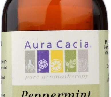 AURA ACACIA: 100% Pure Essential Oil Peppermint, 2 oz Online now