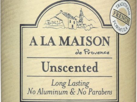 A LA MAISON DE PROVENCE: Deodorant Unscented 2.4 oz For Discount