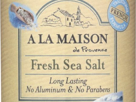 A LA MAISON: Deodorant Sea Salt Fresh, 2.4 oz Supply