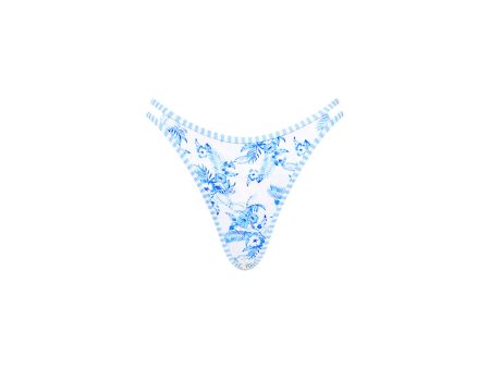 Twin Strap Cheeky Bikini Bottom - Vintage Paradise For Cheap