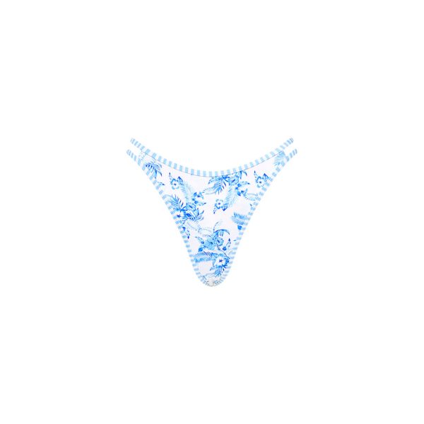 Twin Strap Cheeky Bikini Bottom - Vintage Paradise For Cheap