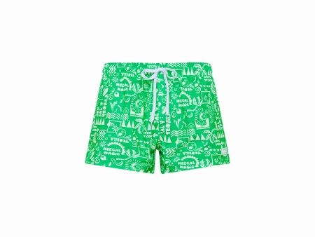 Men s 4  Stretch Swim Trunks - Sol Dia For Cheap