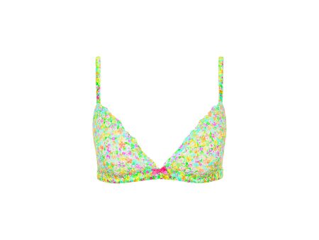 Lace Triangle Bra - Wild Flower Online