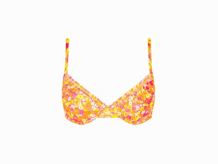 Double Ruffle Underwire Bikini Top - Mimosa Meadows Hot on Sale