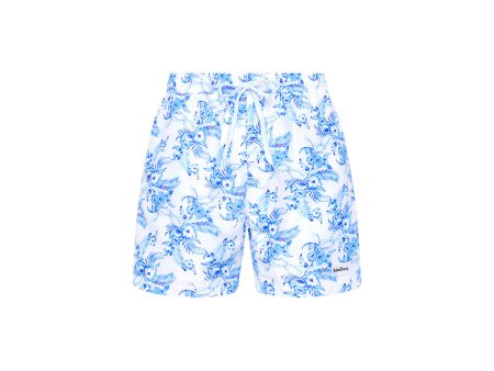 Men s Swim Trunks - Vintage Paradise Hot on Sale