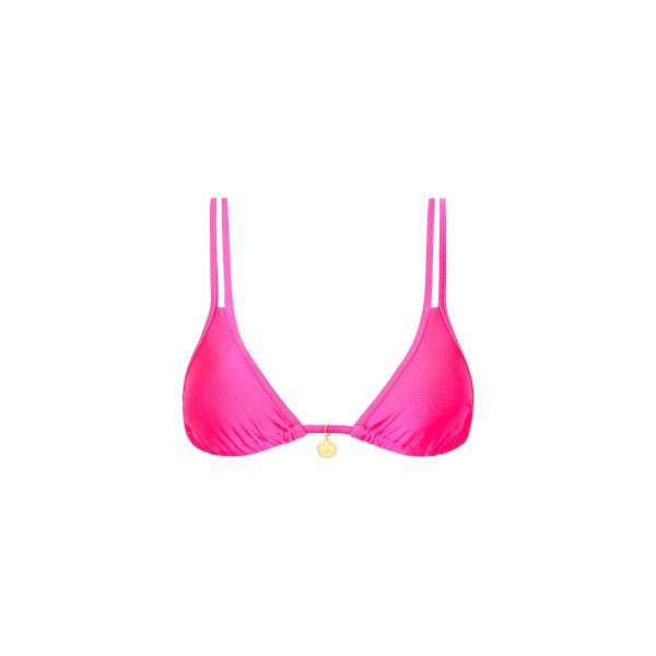 Twin Strap Bralette Bikini Top - Posh Pink Online