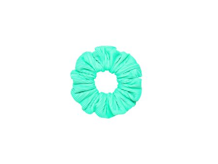 Scrunchie - Turquoise Mint Ribbed Sale