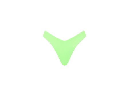 Y Cheeky Bikini Bottom - Luau Lime Ribbed Fashion