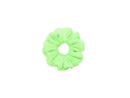 Scrunchie - Luau Lime Ribbed Fashion