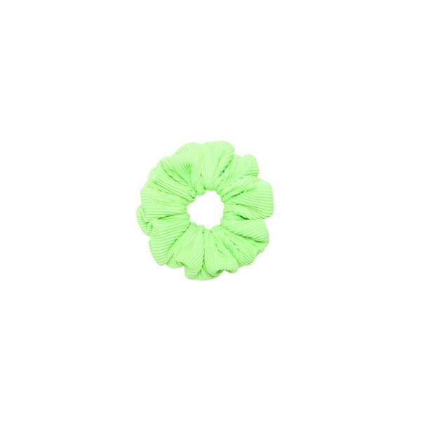 Scrunchie - Luau Lime Ribbed Fashion