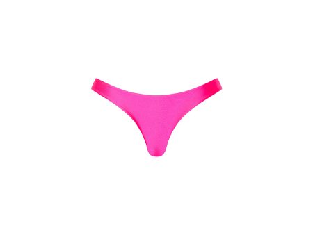 Minimal Full Coverage Bikini Bottom - Posh Pink Online now