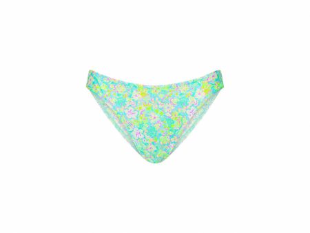 Vintage V Full Coverage Bikini Bottom - Hibiscus Fizz Online Sale