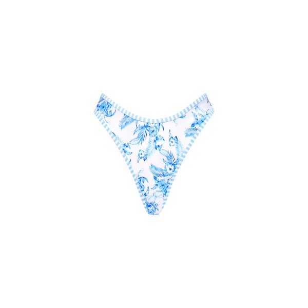 High Leg Thong Bikini Bottom - Vintage Paradise Online Hot Sale