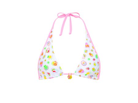 Bind Tie Halter Bikini Top - Cutie Frutti Sale