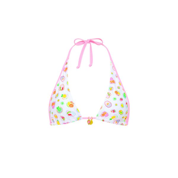 Bind Tie Halter Bikini Top - Cutie Frutti Sale