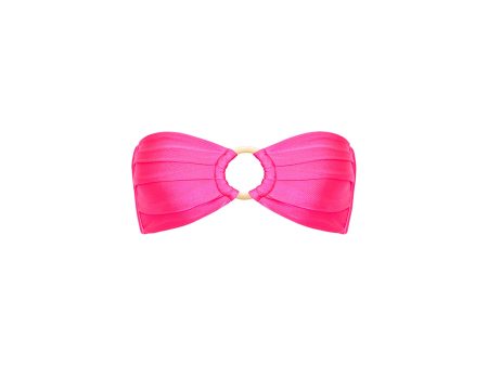 Strapless Bandeau Bikini Top - Posh Pink Discount