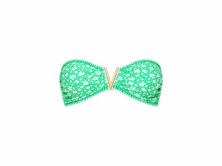 Mega V Strapless Bandeau Bikini Top - Tequila Spritz Cheap