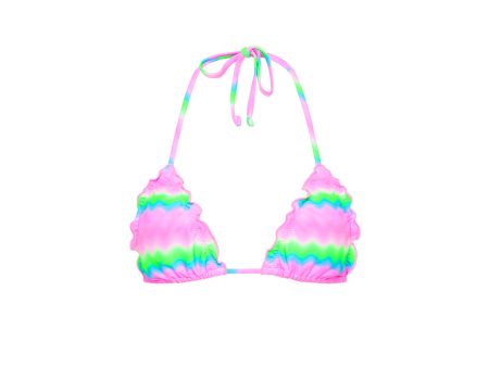 Lettuce Edge Bralette Bikini Top - Candy Clouds Online Sale