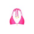 Halter Bralette Bikini Top - Posh Pink For Cheap