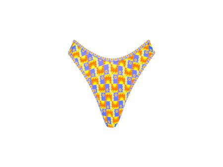 High Leg Thong Bikini Bottom - Sunburst Supply