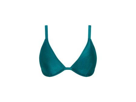 Underwire Triangle D+ Cup Bikini Top - Cenote Online now