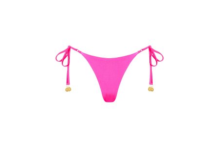 Thong Tie Side Bikini Bottom - Posh Pink For Cheap