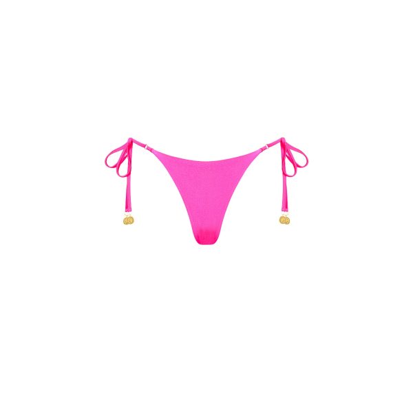 Thong Tie Side Bikini Bottom - Posh Pink For Cheap