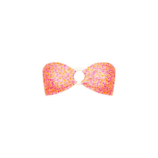 Strapless Bandeau Bikini Top - Sherbet Shimmer For Sale