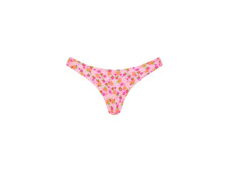 Minimal Full Coverage Bikini Bottom - Frangipani Fever Cheap