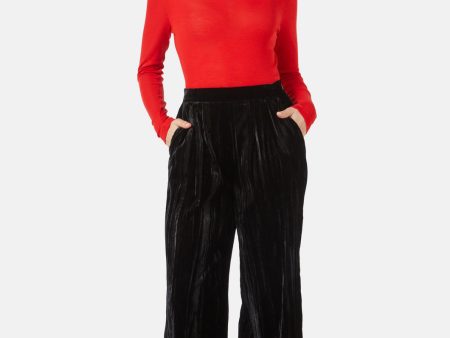 Crushed Velour Culotte Hot on Sale